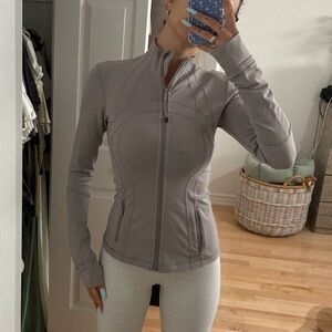 Lululemon Athletica Light Gray Zip-Up Jacket
